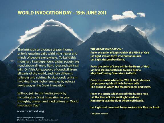 World Invocation Day 15 June 2011
